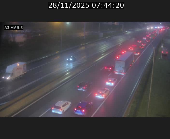 Webcam à l'Aire de Berchem au Luxembourg sur l'A3. Vue orientée vers la France