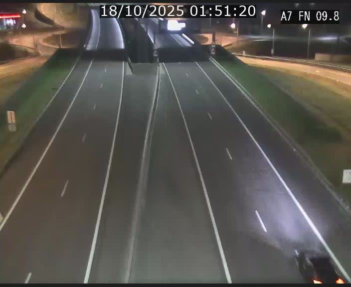 Caméra trafic Luxembourg - A7, Tunnel Gousselerbierg, sortie sud, direction rond-point Lorentzweiler (BK 9.9)