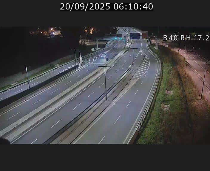 Webcam sur le contournement d'Esch Belval à hauteur de la sortie Université de Luxembourg. Vue orientée vers Luxembourg