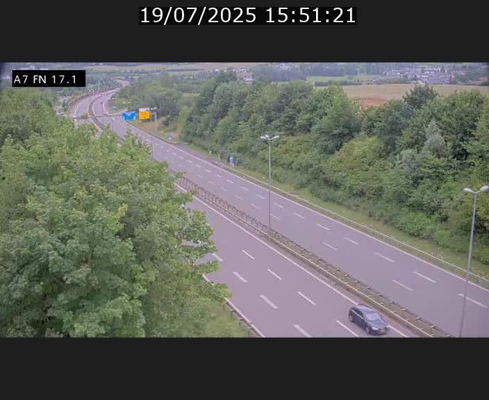 Caméra trafic Luxembourg - A7, Merscherbierg direction Mersch