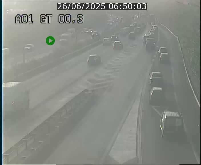 Traffic live webcam Luxembourg Croix de Gasperich - A1 direction Kirchberg - BK 0.3