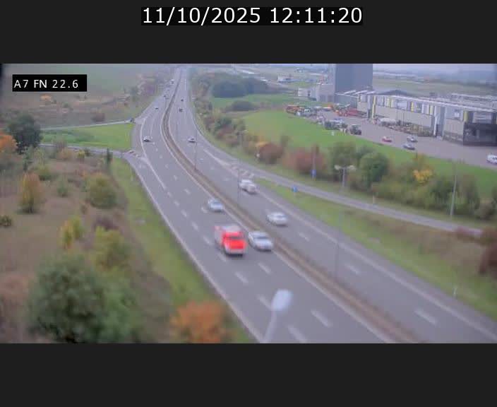 Caméra trafic Luxembourg - A7, Colmar-berg direction Mersch