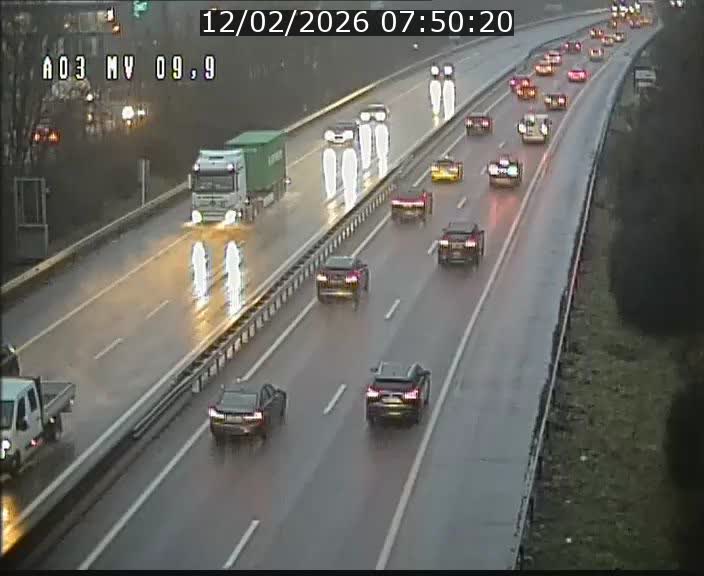 Webcam Autoroute à la Croix de Bettembourg - A3 - BK 9.9 - direction Luxembourg-Ville