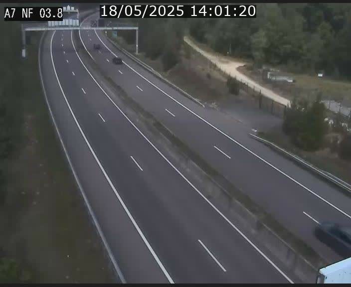 Webcam autoroute A7 au Luxembourg à la sortie du Tunnel Stafelter vers le Nord