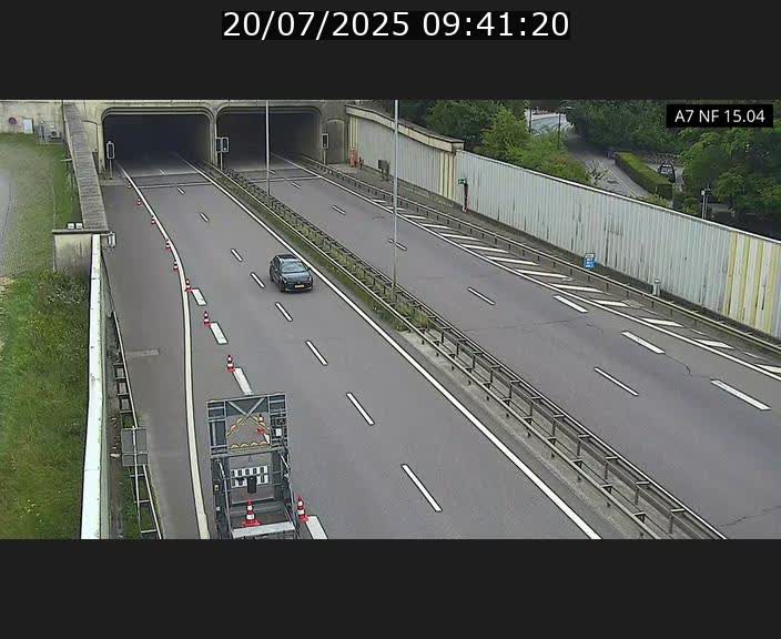 Caméra trafic Luxembourg - A7, Tunnel Mersch, entrée sud, direction Ettelbruck