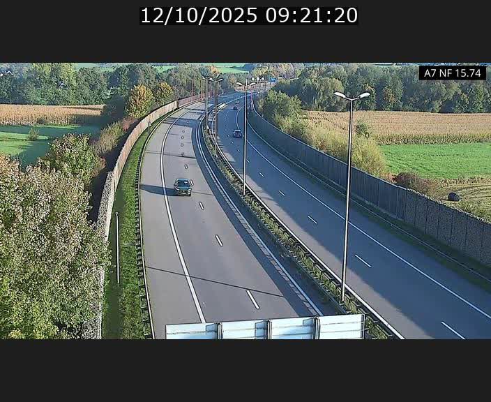 Caméra trafic Luxembourg - A7, Tunnel Mersch, entrée nord, direction Lorentzweiler