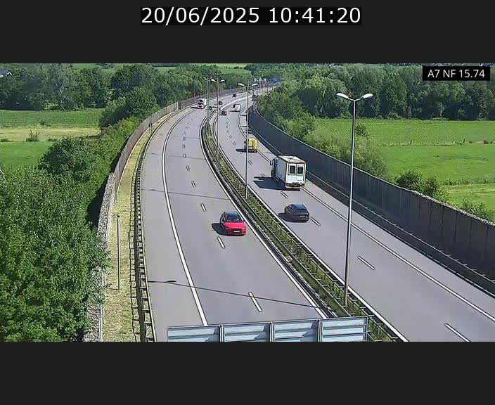 Caméra trafic Luxembourg - A7, Tunnel Mersch, entrée nord, direction Lorentzweiler