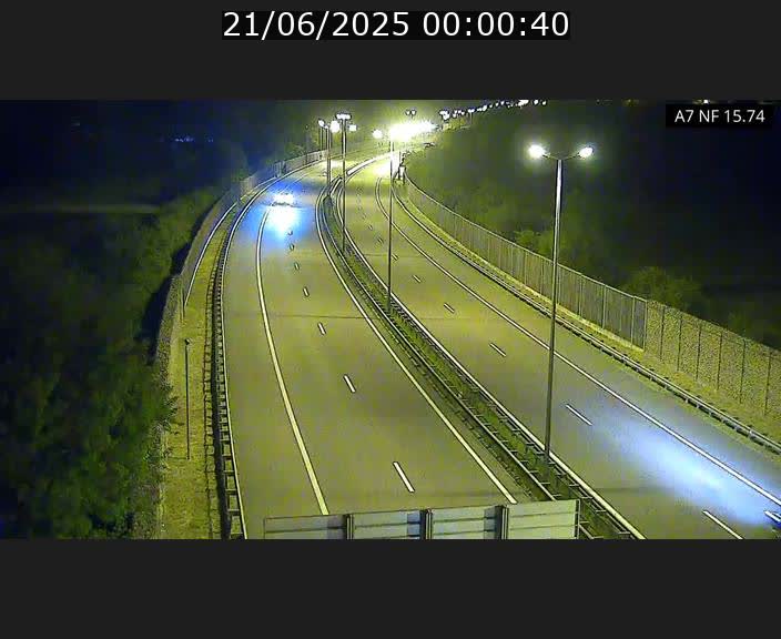 Caméra trafic Luxembourg - A7, Tunnel Mersch, entrée nord, direction Lorentzweiler