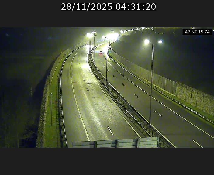 Caméra trafic Luxembourg - A7, Tunnel Mersch, entrée nord, direction Lorentzweiler