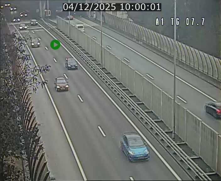 Traffic live webcam Luxembourg Kirchberg - A1 direction Luxembourg-ville - BK 7.7