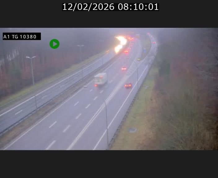 Traffic live webcam Luxembourg Senningerberg - A1 direction Luxembourg Kirchberg - BK 10.3