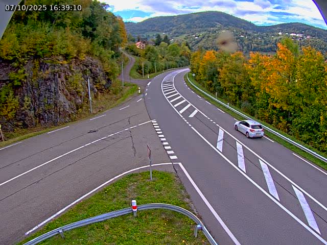 Caméra autoroute France - N66, col du Bussang direction Remiremont
