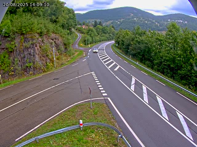 Caméra autoroute France - N66, col du Bussang direction Remiremont