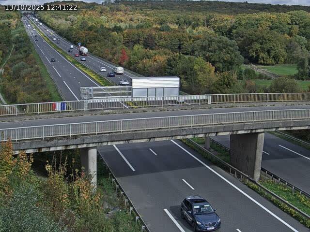 Caméra autoroute France - A31, Zoufftgen direction Luxembourg-ville, à la frontière entre la France et le Luxembourg