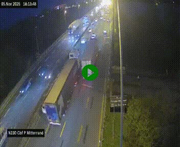 Webcam sur le périphérique de Bordeaux à l'est de la ville. Caméra située sur le Pont Mitterand sur la N230