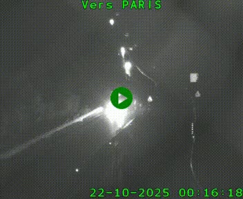 Caméra routière sur l'autoroute A20 à Bessines-sur-Gartempe. Vue orientée vers Paris