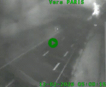 Caméra routière sur l'autoroute A20 à Saint-Hilaire-Bonneval, au sud de Limoges. Vue orientée vers Paris