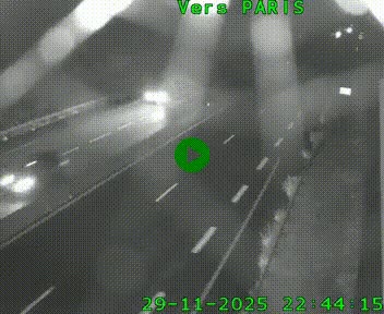 Caméra routière sur l'autoroute A20 à Saint-Hilaire-Bonneval, au sud de Limoges. Vue orientée vers Paris