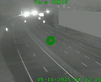 Caméra routière sur l'autoroute A20 à Brive-la-Gaillarde, à la jonction avec l'A89. Vue orientée vers Paris