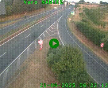 Webcam N147 au nord de Poitiers et à la jonction avec la A10