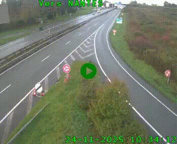 Webcam N147 au nord de Poitiers et à la jonction avec la A10