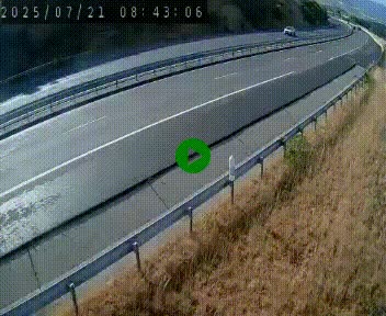 Caméra autoroutière France - A75, Engayresque, entre Millau et Séverac-le-Chateau, en direction de Montpellier