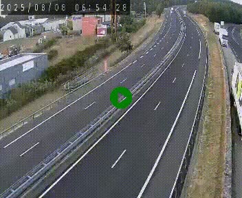 Caméra autoroute A75 à hauteur du col du rocher blanc en direction de Montpellier