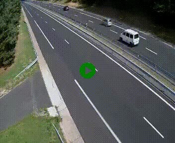 Caméra autoroute A75 à hauteur du col des Issartets en direction de Montpellier