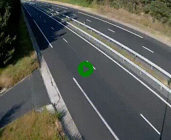 Caméra autoroute A75 à hauteur du col des Issartets en direction de Montpellier