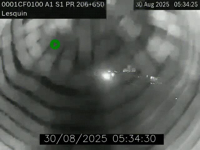 Webcam autoroute A1 à hauteur de Lesquin. Vue orientée vers Lille