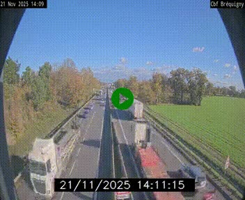 Webcam sur le périphérique de Rennes (N136) à hauteur du quartier Bréquigny, au sud de la ville