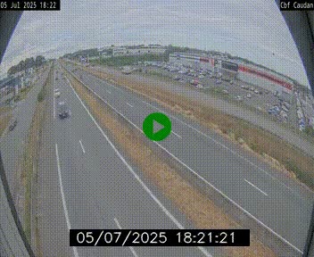 Webcam sur la N165 à hauteur de Caudan, dans le Morbihan.