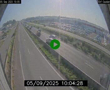 Webcam sur la N165 à hauteur de Caudan, dans le Morbihan.