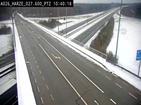 Caméra autoroute Belgique - Sougné-Remouchamps,E25 direction Luxembourg