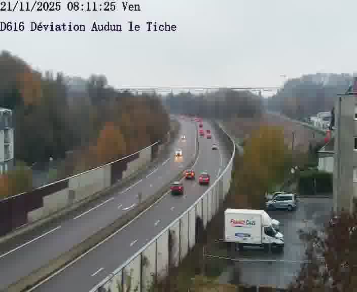 Webcams sur la D616, sur le contournement d'Audun-le-Tiche menant à Belval (Luxembourg)