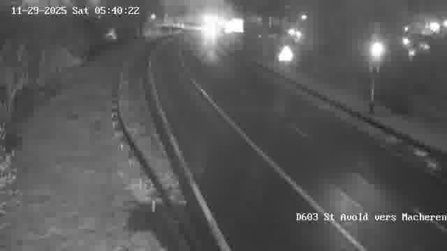 Webcam sur la D603 située à proximité de Saint-Avold. Vue orientée vers Macheren.