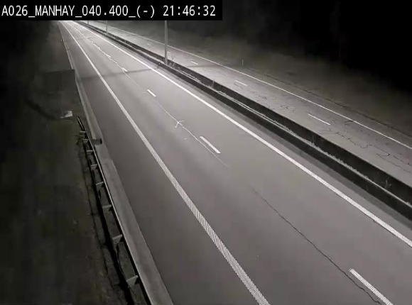 Webcam autoroute A26/E25 à hauteur de Manhay, après la jonction avec la N651 en direction de Liège - BK 40.4