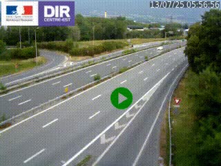 Webcam sur la Nationale 201 à hauteur de la sortie Chambéry-Nord, avant à la jonction entre l'A41 et l'A43, en direction de Lyon