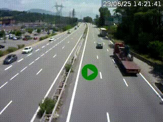 Caméra routière à hauteur des centres commerciaux et de la sortie 14 en direction d'Albertville