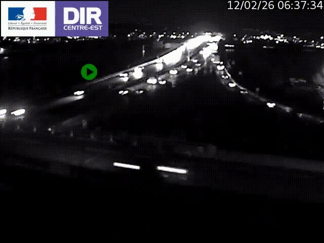 Clone of Caméra de circulation sur A7 à Lyon Perrache vers Marseille, le long du Rhône