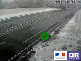 Webcam autoroute sur l'A77 à hauteur de Pouilly-sur-Loire en direction de Nevers