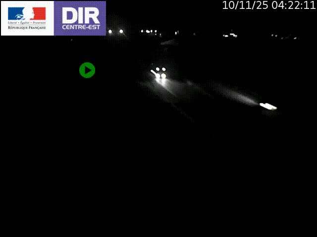 Webcam sur le contournement de Valence, sur la Nationale 7, caméra orientée vers Lyon