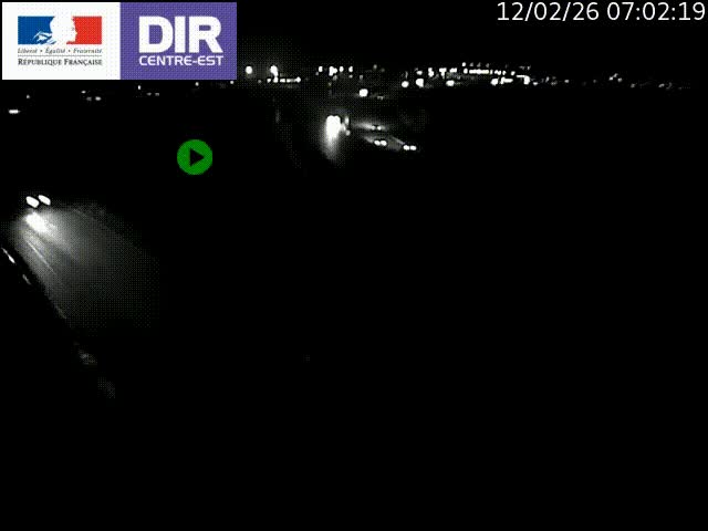 Webcam sur le contournement de Valence, sur la Nationale 7, caméra orientée vers Lyon