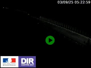 Webcam au niveau du col de Bois Clair à hauteur de Cluny sur la N79. Vue orientée vers Mâcon