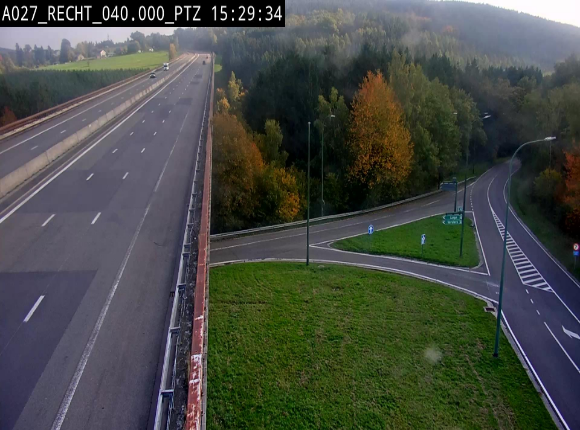 Webcam sur A27/E42 après Malmedy. Vue orientée vers l'Allemagne