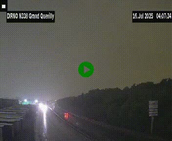 Webcam routière sur N338 à hauteur de Grand-Quevilly en périphérie de Rouen. Vue orientée vers Rouen