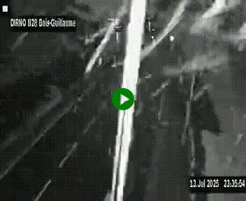 Webcam routière à hauteur de Bois-Guillaume en périphérie de Rouen. Vue orientée vers Rouen