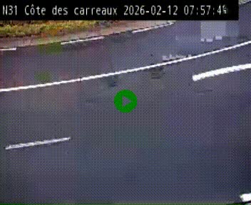 Webcam en haut de la Côte des Carreaux sur la N31 à Avesnes-en-Bray. Vue orientée vers Rouen