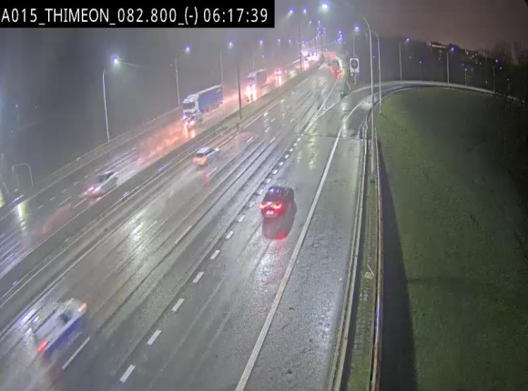 Caméra trafic Belgique - Thiméon - E42, jonction avec A54 (E420) direction La Louvière/Charleroi - BK 82.82