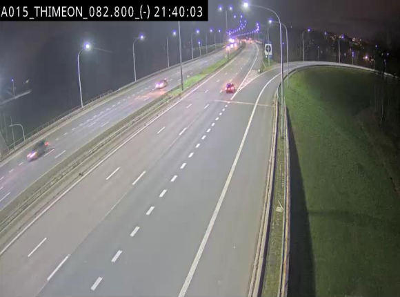 Caméra trafic Belgique - Thiméon - E42, jonction avec A54 (E420) direction La Louvière/Charleroi - BK 82.82
